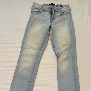 Kendall + Kylie Light Wash Skinny Jeans Sz 3/26 Denim High Rise Mom Fit Trendy